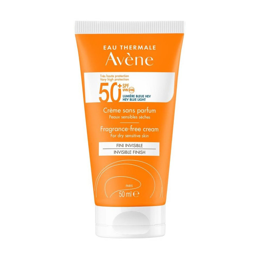 Avene Zonverzorging Crème SPF50+ Zonder Parfum 50ml