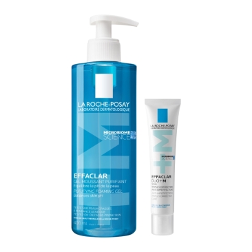 La Roche-Posay Effaclar Reinigingsgel 400ml en Dagcrème Duo[+] 40ml Routine Kit