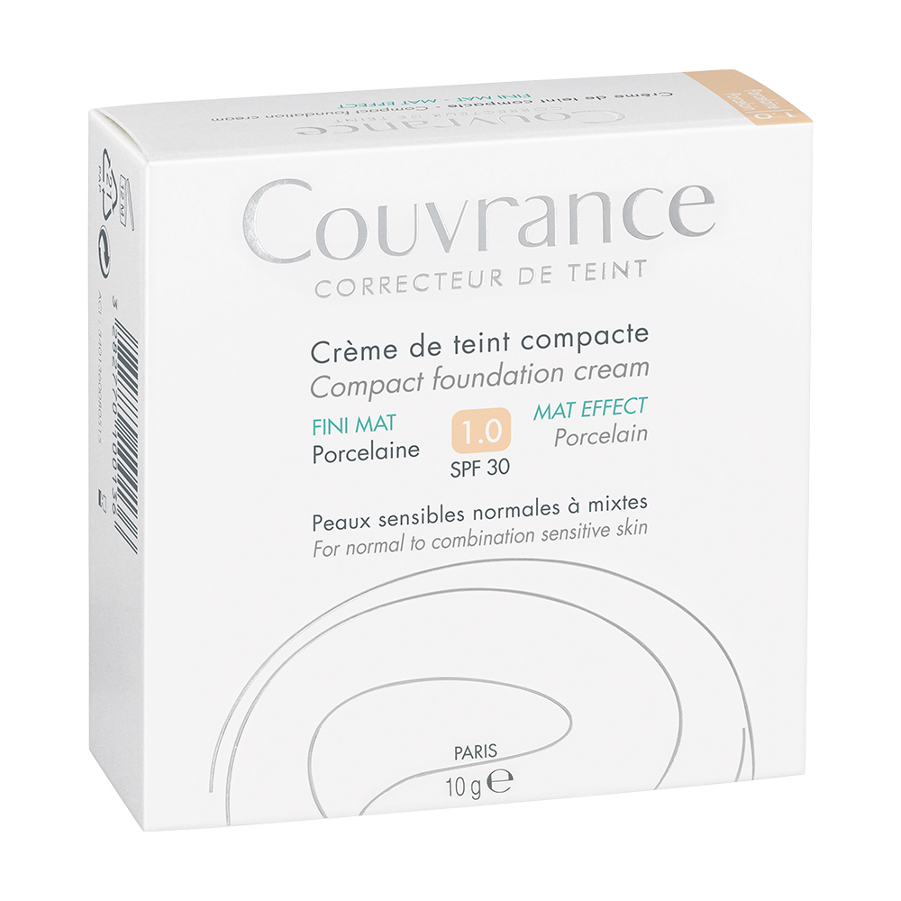 Avène Couvrance Getinte Compact Crème Porcelaine Mat 9,5g