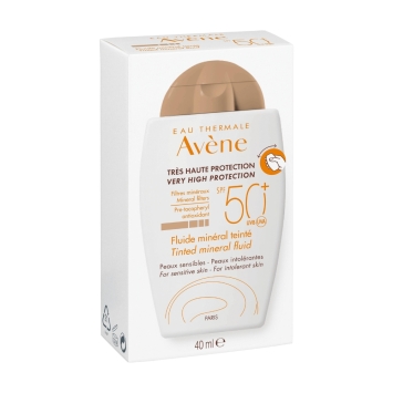 Avène Zonbescherming Minerale Fluïde Getint SPF50+ 40ml