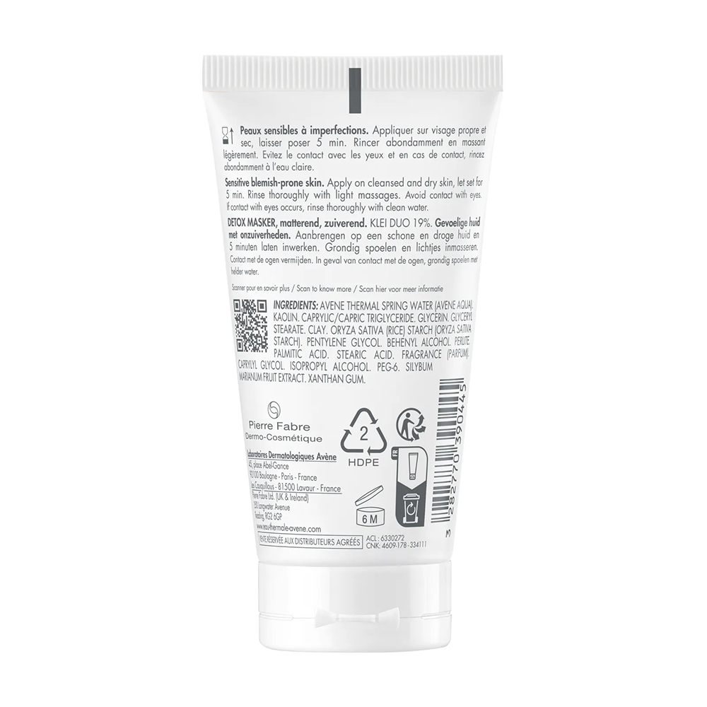 Avène Cleanance Detox Masker 50ml