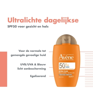 Avène Zonverzorging Ultra Fluïde Perfector SPF50+ 50ml