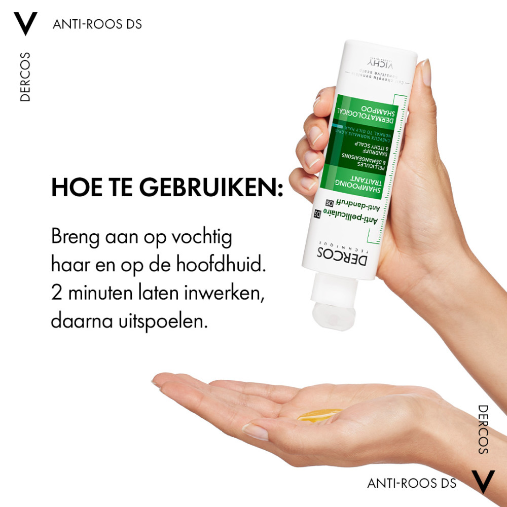 Vichy Dercos Technique Anti-Roos DS Shampoo Normaal tot Vet haar 200ml