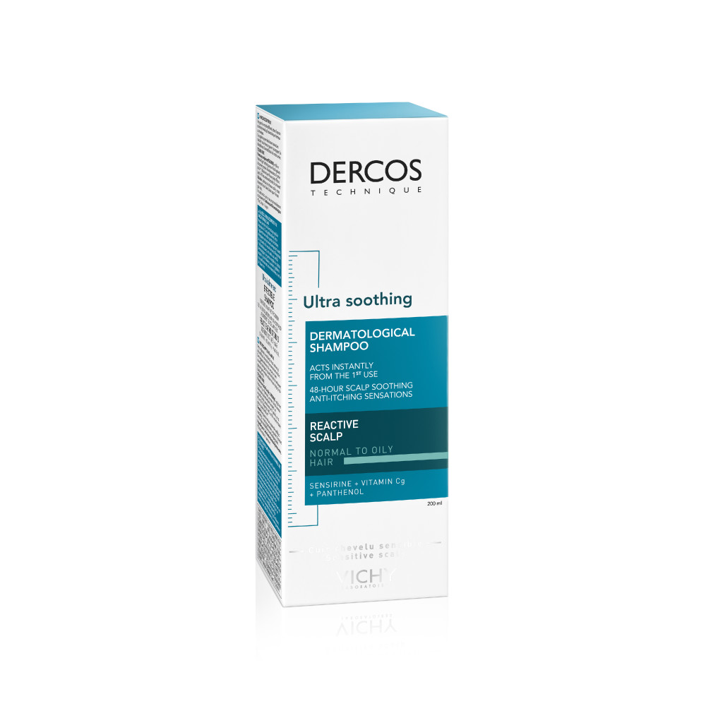 Vichy Dercos Dermo Ultra-Kalmerende Shampoo Normaal tot Vet Haar 200ml