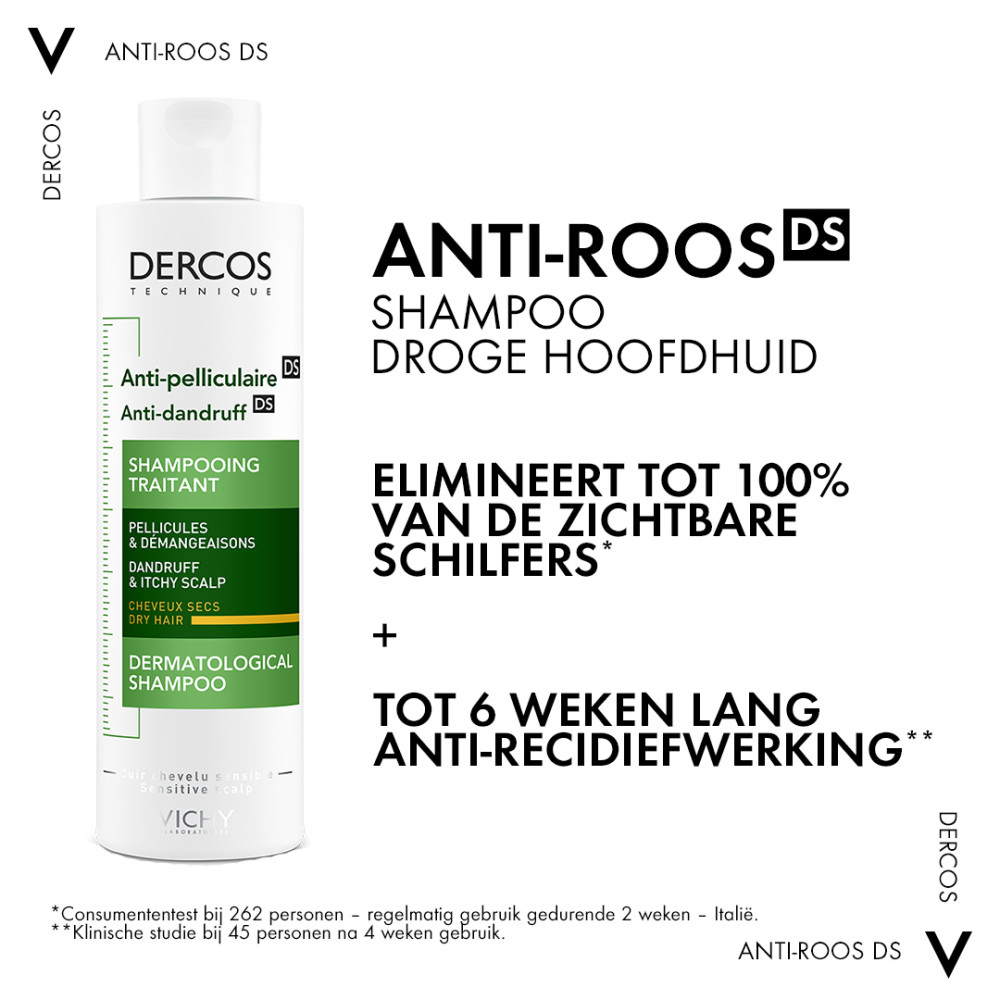 Vichy Dercos Anti-Roos Shampoo Droog Haar 390ml