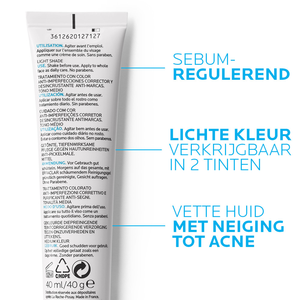 La Roche-Posay Effaclar Duo+ Unifiant Dagcrème Light 40ml