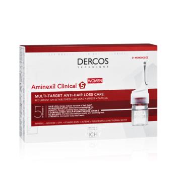 Vichy Dercos Aminexil Clinical 5 Vrouwen Haarverlies 21 ampullen