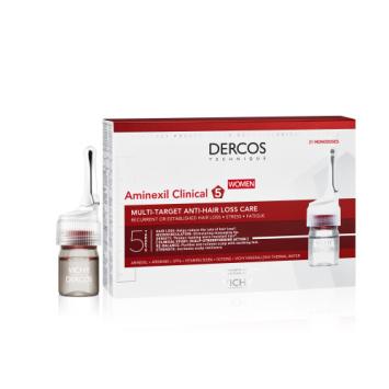 Vichy Dercos Aminexil Clinical 5 Vrouwen Haarverlies 21 ampullen