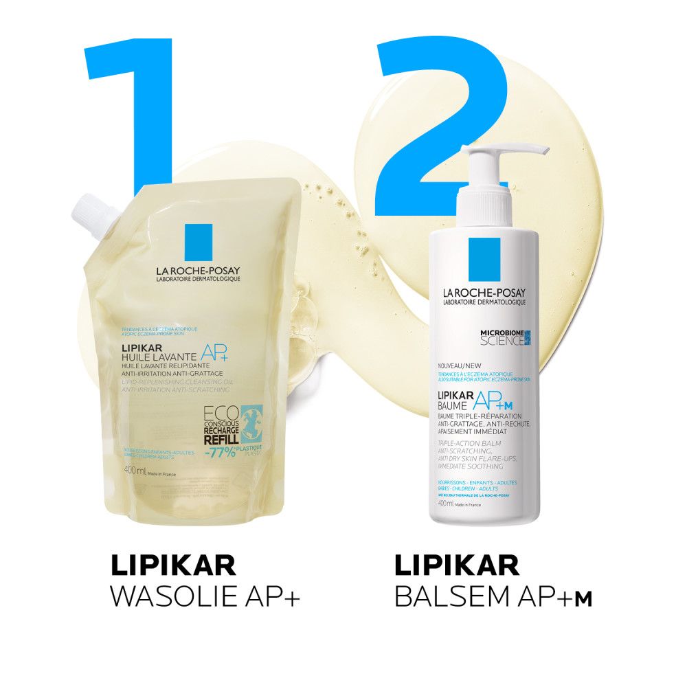 La Roche-Posay Lipikar Douche Olie AP+ Navul 400ml