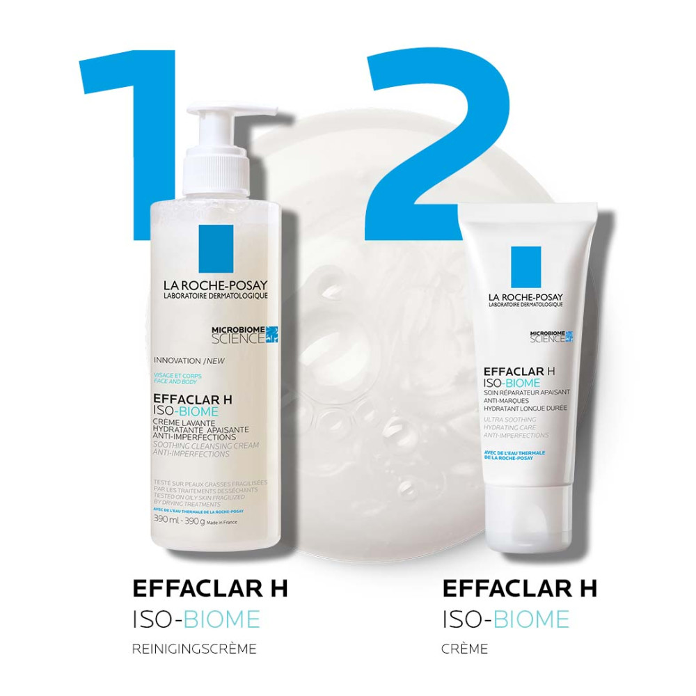 La Roche-Posay Effaclar H Iso-Biome Hydraterende Reinigingscrème 390ml