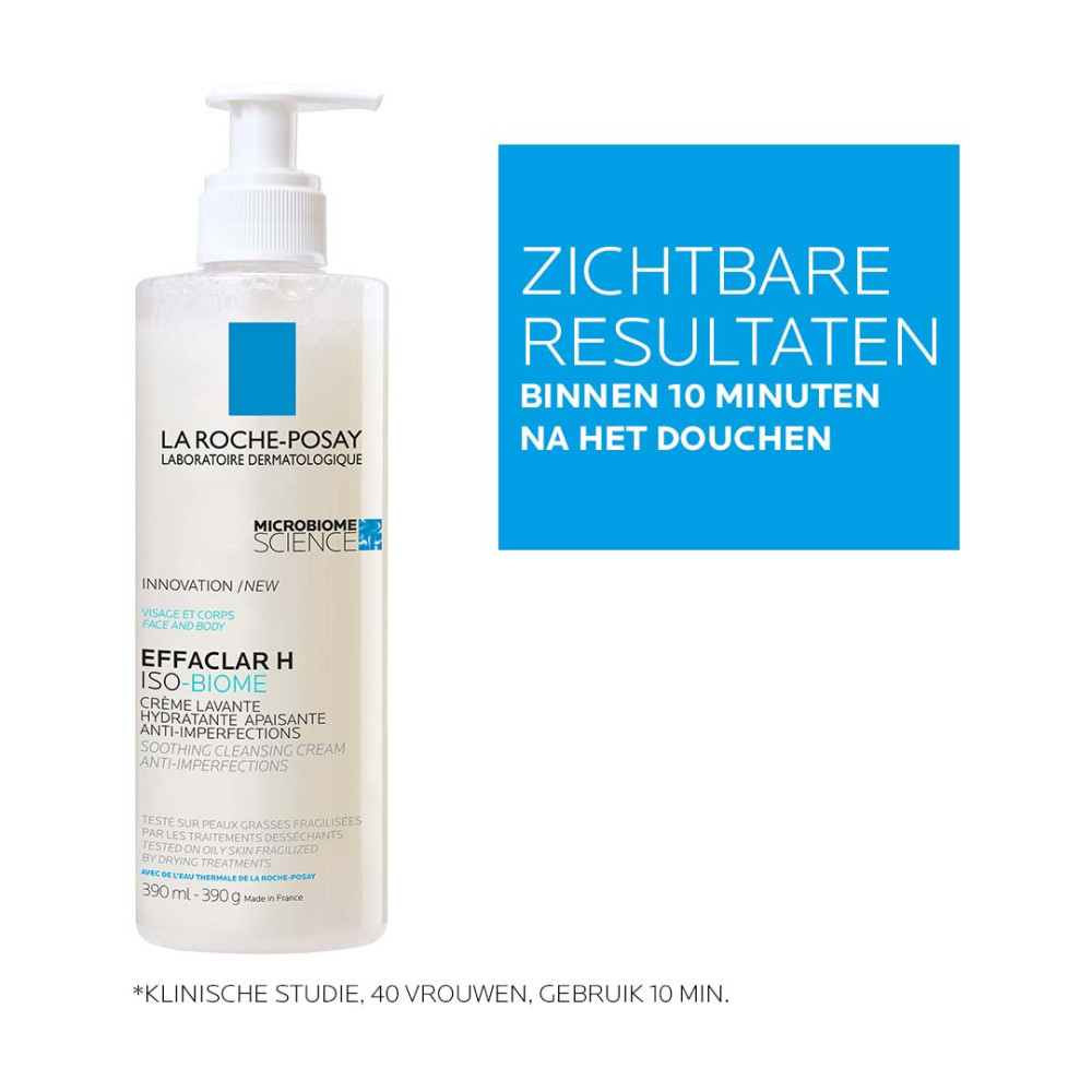 La Roche-Posay Effaclar H Iso-Biome Hydraterende Reinigingscrème 390ml