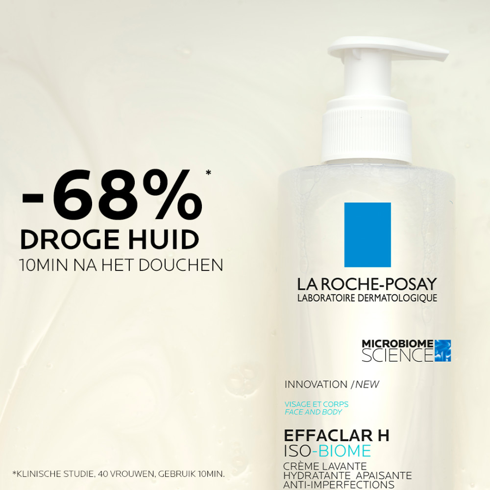 La Roche-Posay Effaclar H Iso-Biome Hydraterende Reinigingscrème 390ml