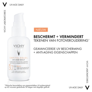 Vichy Capital Soleil UV-Age Daily SPF50+ Zonnebrand Getint 40ml