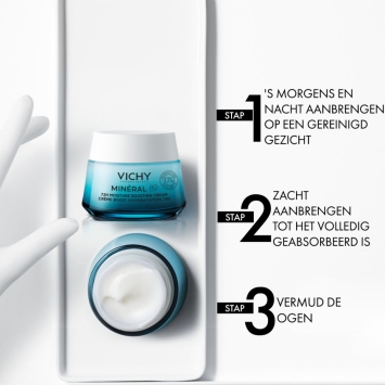 Vichy Minéral 89 Hydraterende Boost Crème 72 uur Parfumvrij 50ml