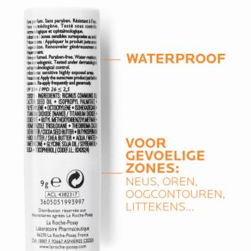 La Roche-Posay Anthelios SPF50+ Stick Gevoelige Zones 9g